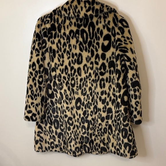 H&M Black and Tan Animal Print Teddy Jacket NWOT - Picture 11 of 12